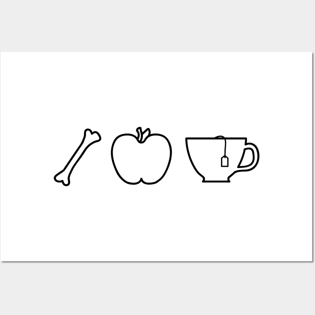 Bone Apple Tea Wall Art by TeeMagnet